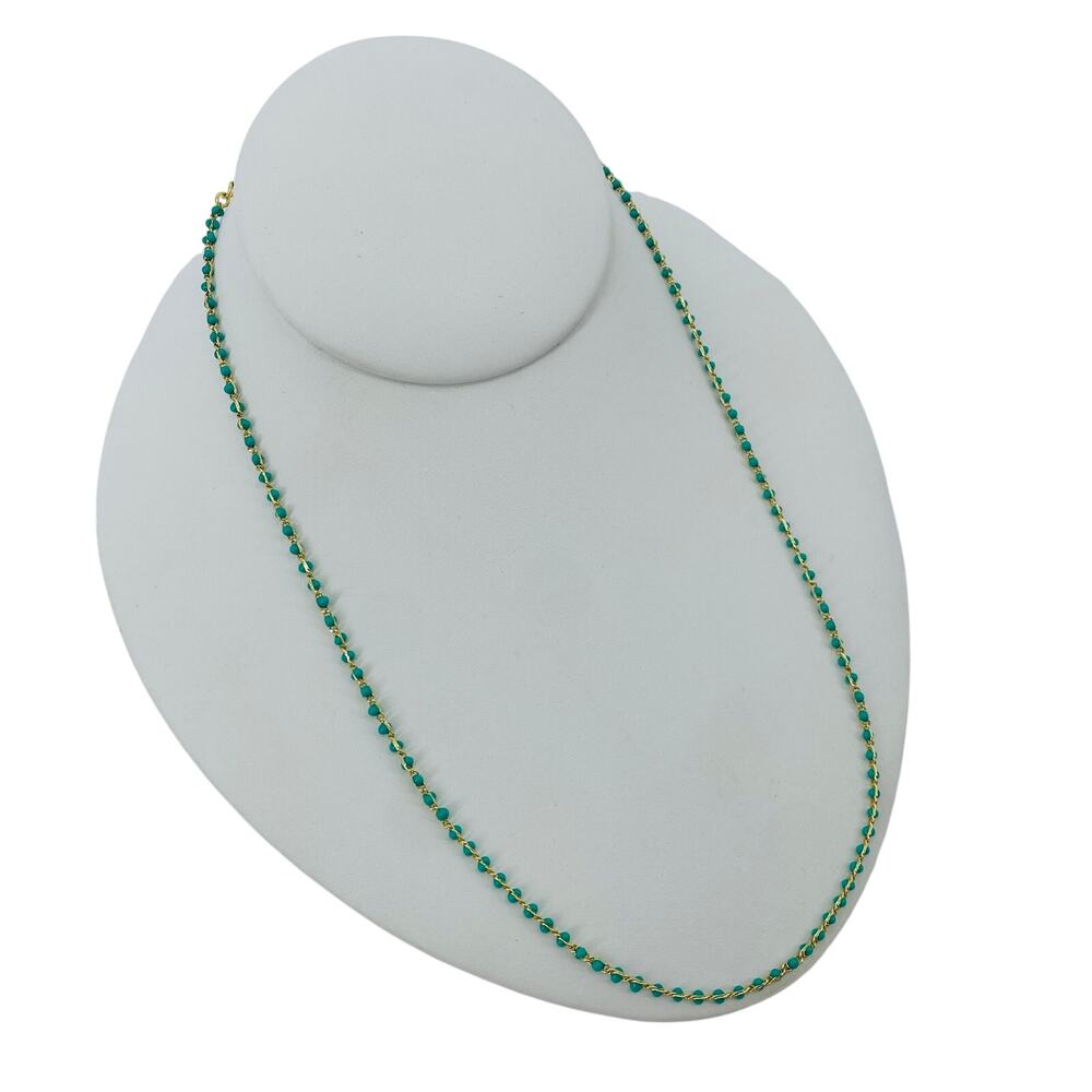 Dainty green blue Necklace